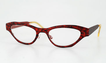 LA Eyeworks Silver Lake Eyeglasses, 435 Red Cork
