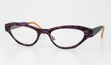 LA Eyeworks Silver Lake Eyeglasses, 439 Bright Violet Cork