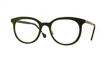 LA Eyeworks Wheeler Eyeglasses, 453 Khaki W/dark Brown