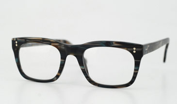 LA Eyeworks Bent Eyeglasses, 602 Blue Abbey