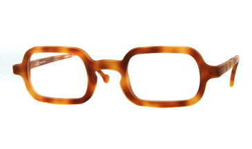 LA Eyeworks Hanko Eyeglasses, 355M Indian Tortoise Matte