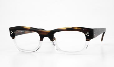 LA Eyeworks Pick Up Eyeglasses, 144M Havana Crystal Split