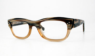 LA Eyeworks Pick Up Eyeglasses, 146 Brown Horn Tan Split