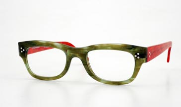 LA Eyeworks Pick Up Eyeglasses, 360 Green Shell
