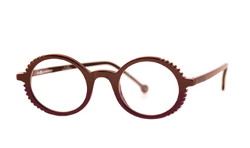 LA Eyeworks Roto Eyeglasses, 239 Choco Plum Split