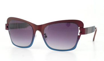 LA Eyeworks Bangalore Sunglasses, 858 Fuchsia To Blue Split