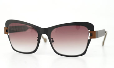 LA Eyeworks Bangalore Sunglasses, 893 Black With Brown