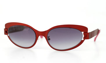 LA Eyeworks Puri Sunglasses, 504M Red Zap Matte