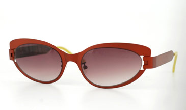 LA Eyeworks Puri Sunglasses, 515 Brown With Orange