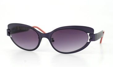 LA Eyeworks Puri Sunglasses, 543 Purple Black Matte