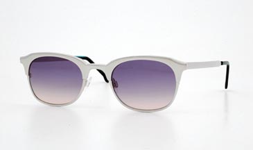 LA Eyeworks Mert Sunglasses, 405 Palladium / Grey Gradient