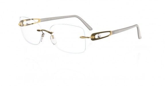 Silhouette Gem Stone 6791 Eyeglasses, 6051 Gold