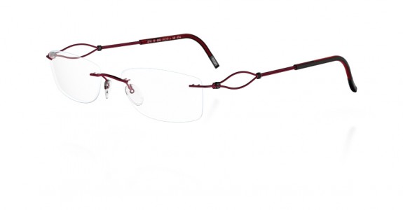 Silhouette Sensazione 6712 Eyeglasses, 6051 Red