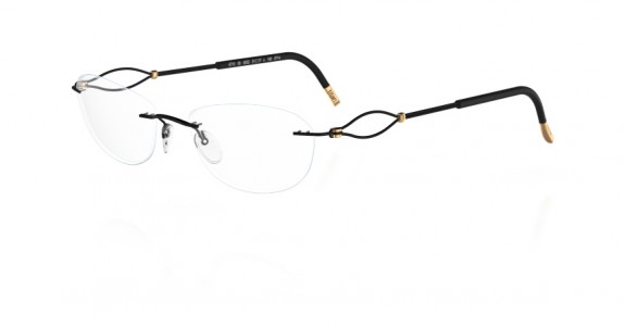 Silhouette Sensazione 6713 Eyeglasses, 6052 Black