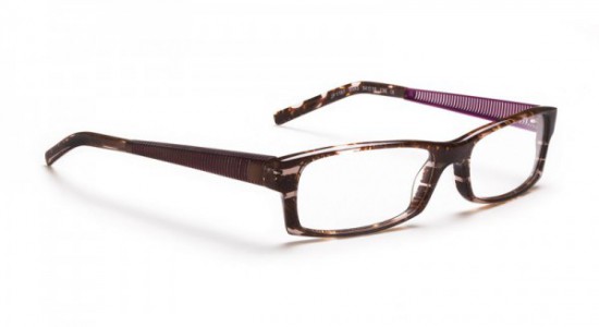 J.F. Rey JF1187 Eyeglasses, PLUM HAIR-NET / AMBER / BROWN & PINK METAL (9593)