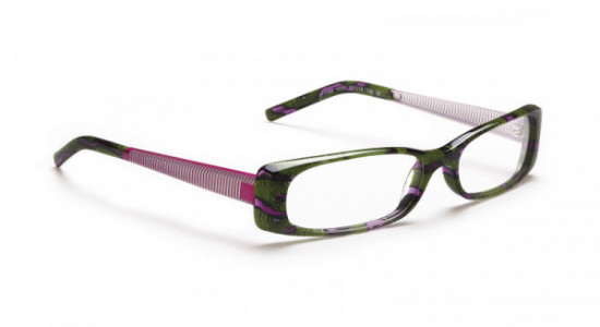 J.F. Rey JF1188 Eyeglasses, GREEN / PURPLE / METAL FUSHIA & WHITE METAL (4080)