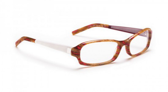 J.F. Rey JF1189 Eyeglasses, RED HAIR-NET / BEIGE / GLOSSY WHITE & RED METAL (3095)