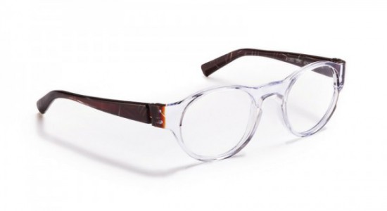 J.F. Rey JF1203 Eyeglasses, CRYSTAL / BROWN SILVER WIRE (1090)