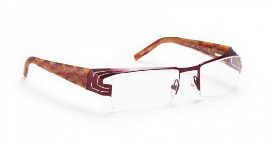 J.F. Rey JF2338 Eyeglasses, GLOSSY RED / RESILLE ORANGE (3001)