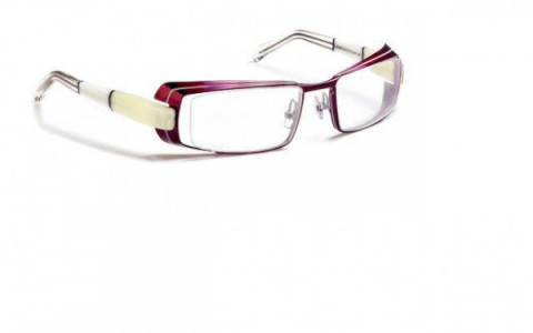 J.F. Rey JF2372 Eyeglasses, SHINY BURGUNDY / WHITE SILVER (3510)