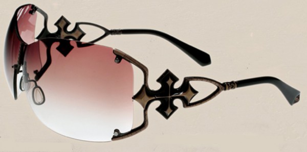 Affliction Bianco Sunglasses, Black w/ Grey Gradient Lenses