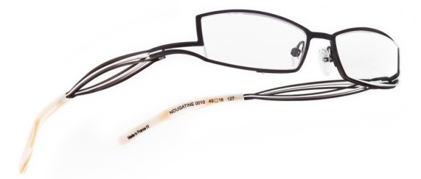 Boz by J.F. Rey NOUGATINE Eyeglasses, Black - White (0010)