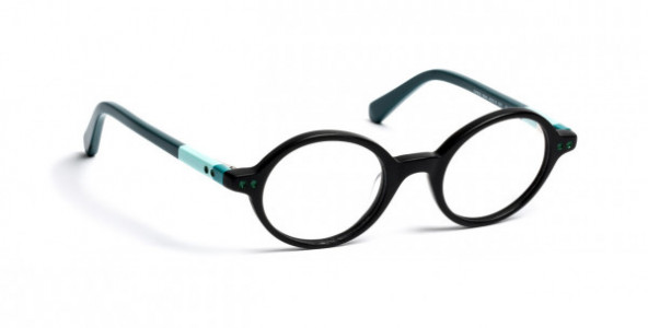 J.F. Rey OASIS Eyeglasses, MATT BLACK/GREEN 4/6 MIXT (0045)