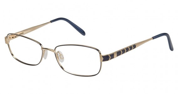 Tura 516 Eyeglasses, NAVY/GOLD (NAV)
