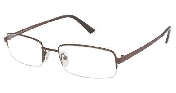 TuraFlex M872 Eyeglasses, SEMI MATTE BROWN (BRN)