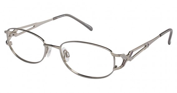Tura 591 Eyeglasses, GUNMETAL/CHROME (GUN)