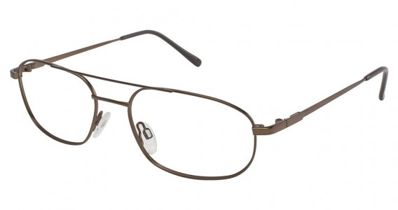 TuraFlex M873 Eyeglasses, SEMI MATTE BRN (BRN)