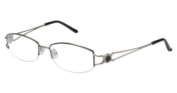 Tura 293 Eyeglasses, SILVER BLACK (SBL)