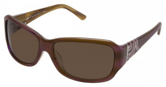 Tura 012 Sunglasses, COFFEE TORTOISE W/PINK AND WINE ENAME (COF)