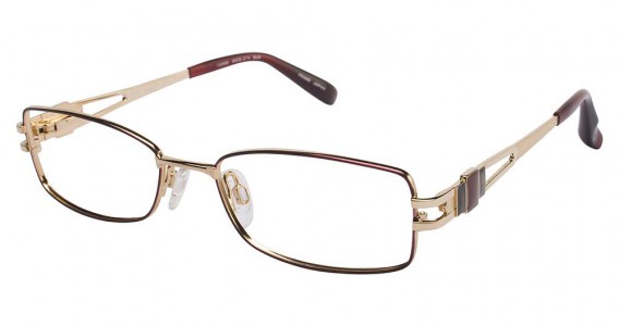 Tura 274 Eyeglasses, BURGUNDY/GOLD (BUR)
