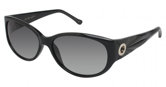 Lulu Guinness L510 Isabella Sunglasses, LITTLE BLACK (BLK)