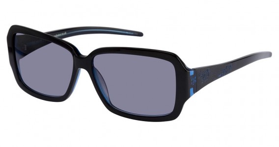 Ted Baker B445 Bunny Sunglasses, Black/Blue (BLK)