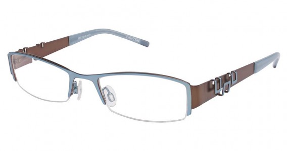 Humphrey's 582080 Eyeglasses, LTBLUE/BROWN (67)