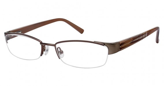 Ted Baker B158 Eyeglasses, BROWN W/LIGHT BROWN ENDPIECE (BRN)