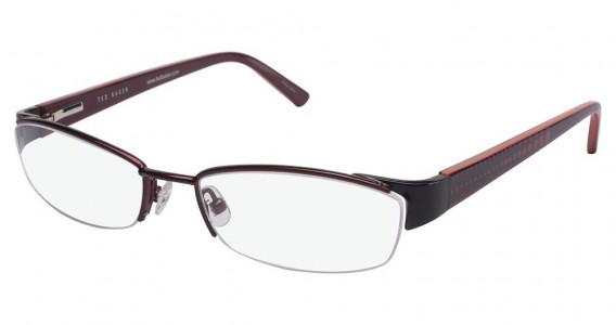 Ted Baker B158 Eyeglasses, BURGUNDY W/ EGGPLANT ENDPIECE (BUR)