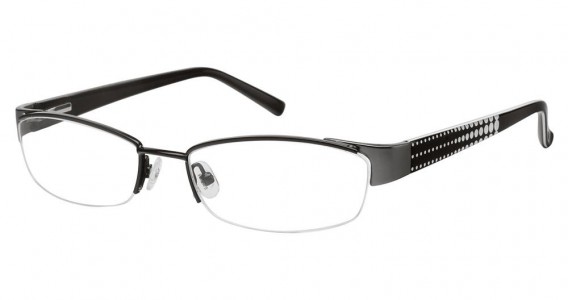 Ted Baker B158 Eyeglasses, EBONY W/GUNMETAL ENDPIECE (EBO)