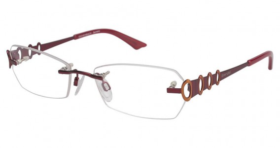 Brendel 902073 Eyeglasses, Red/Tangerine (50)