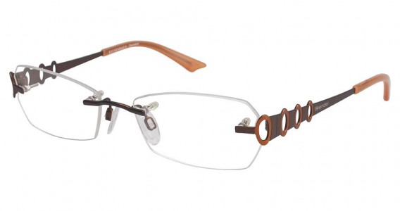 Brendel 902073 Eyeglasses, Matte Brown/Tangerine (60)