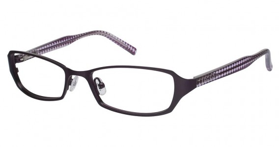 Ted Baker B163 Eyeglasses, PURPLE W/PUR AND CLEAR CHECKERS (PUR)
