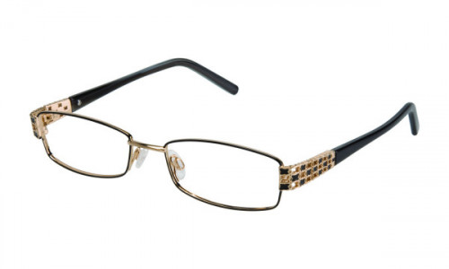 Tura TE204 Eyeglasses, Ebony/Gold (EBG)