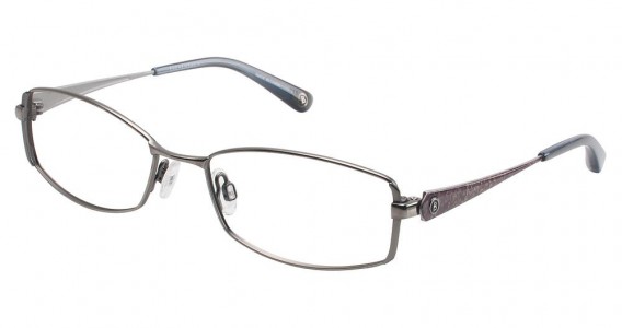 Bogner 732025 Eyeglasses, Gunmetal/Grey-Brn Marble (30)