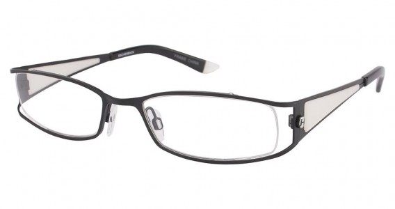 Humphrey's 582106 Eyeglasses, MATTE BLACK/WHITE (10)