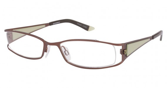 Humphrey's 582106 Eyeglasses, MATTE BROWN/BROWN-GREEN (60)