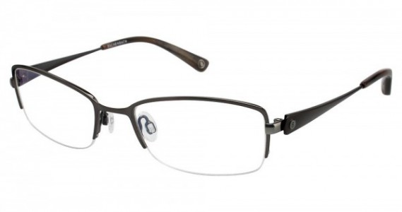 Bogner 732024 Eyeglasses, Dark Brown/Gunmetal (60)