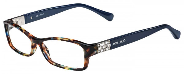 Jimmy Choo Safilo JC41 Eyeglasses, 09DT SPOTTEDHAVNBLUE