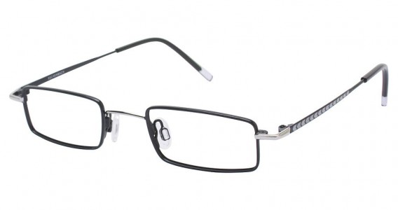 O!O 830015 Eyeglasses, SEMI MATTE BLACK/SILVER (10)